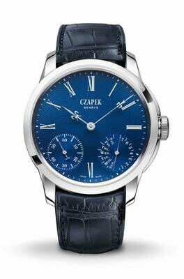 Czapek Quai Des Bergues Sapphire Blue Enamel Flinqué S