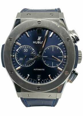Hublot Classic Fusion Blue Chronograph Titanium 45mm 521.NX.7170.LR