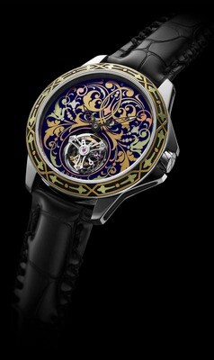 ArtyA Gold Marquetry Tourbillon