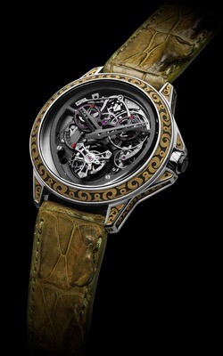 ArtyA Chrono Tourbillon Monopusher Full Engraved