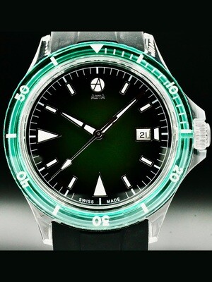 ArtyA Diver Crystal Green Smoke Green Bezel