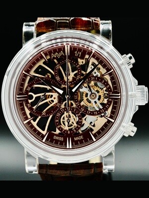 ArtyA Burgundy Red Chrono Crystal