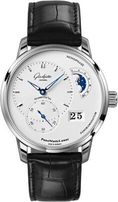 Glashütte Original 1-90-02-42-32-61 PanoMaticLunar SS Silver Dial