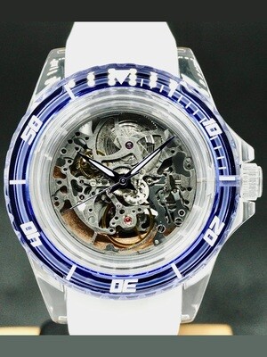 Artya Diver Crystal Skeleton Blue Bezel