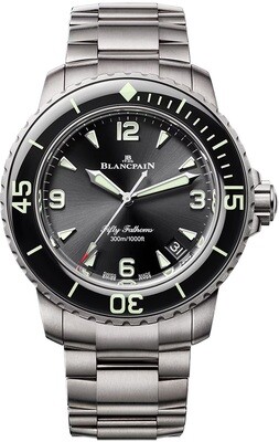 Blancpain 5010 12B30 98S Fifty Fathoms Automatic 42mm Black Dial
