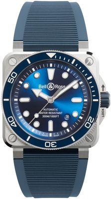 Bell & Ross BR03A-D-BLU-ST/SRB BR 03 Diver Blue Steel Rubber Strap