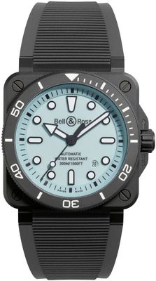 Bell & Ross BR03A-D-LM-CE/SRB Diver Full Lum Ceramic Rubber Strap