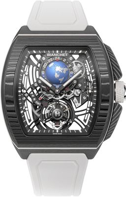 Bianchet Flying Tourbillon Sport GMT Carbon White CBWFTSG4