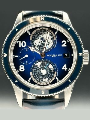 Montblanc 125565 Geosphere 1858 Stainless Steel Blue