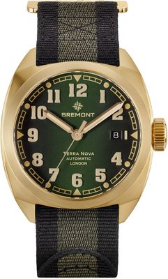Bremont TN40-DT-BZ-GN-N-S Terra Nova Bronze Green Dial on NATO Strap