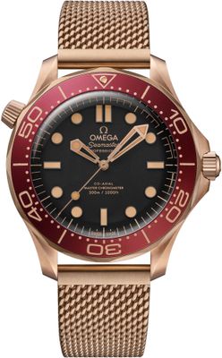 Omega Seamaster Diver 300M Bronze Gold "Ironman" on Bracelet 210.90.42.20.01.003
