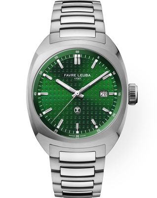 Favre Leuba 00.20102.102.03.200 Chief Date Green Dial on Bracelet