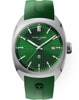 Favre Leuba 00.20102.102.03.303 Chief Date Green Dial on Strap