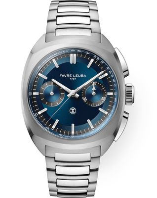 Favre Leuba 00.20101.113.02.200 Chief Chronograph Blue Dial on Bracelet