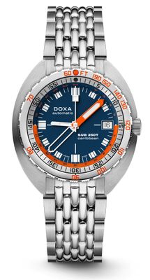 DOXA 855.10.201.10 SUB 250T GMT Caribbean On Stainless Steel Bracelet