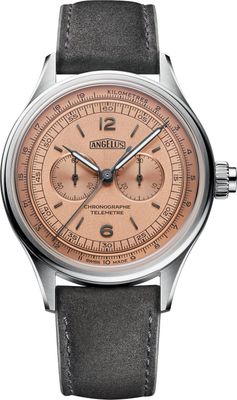 Angelus 0CHCS.P01A.V010S Chronograph Telemeter Steel Rose