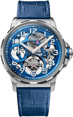 Angelus 0TSZF.U02A.C009A Flying Tourbillon Titanium Blue