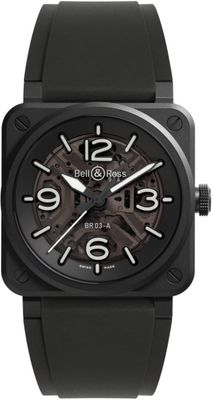 Bell & Ross BR03A-BL-SKCE/SRB BR-03 Skeleton Black Ceramic