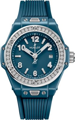 Hublot 485.ES.5171.RX.1204 Big Bang One Click Petrol Blue Ceramic Diamonds