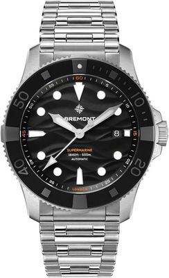 Bremont SM43-DT-SS-BK-B Supermarine 500m on Bracelet