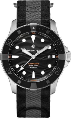 Bremont SM43-DT-SS-BK-N-S Supermarine 500m on Nato Strap