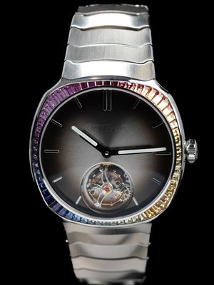 H. Moser & Cie. Streamliner Tourbillion Rainbow Sapphire 6804-1201