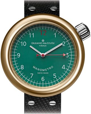 Giuliano Mazzuoli Manometro Green Bronze Compressed