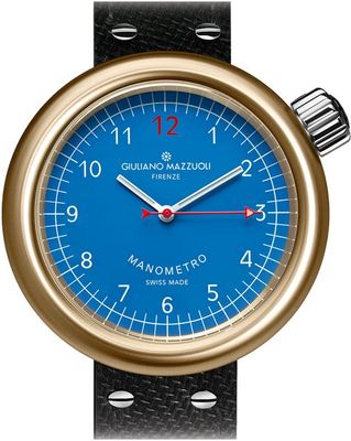 Giuliano Mazzuoli Manometro Blue Bronze Compressed