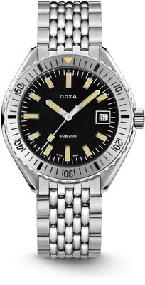 DOXA SUB 200 Sharkhunter 796.10.101.10 on Stainless Steel Bracelet