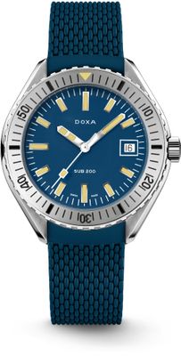 DOXA SUB 200 Caribbean 796.15.201.32 on Blue Rubber Strap