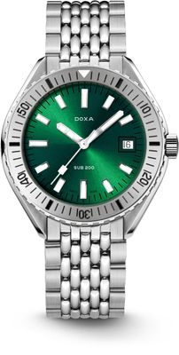 DOXA SUB 200 Sea Emerald 796.10.131.10 on Stainless Steel Bracelet