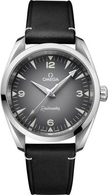 Omega 235.12.38.20.06.001 Railmaster on Leather Strap