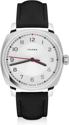 Fears BS24000A.045.047 Brunswick 40 Opaline Silver on Buffalo Leather Strap