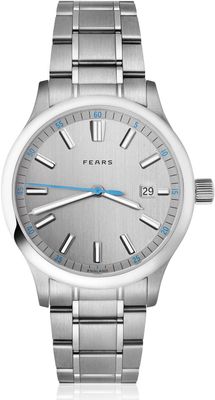 Fears BS139.510.044.123 Redcliff 39.5 Date Pewter Grey on Stainless Steel Bracelet