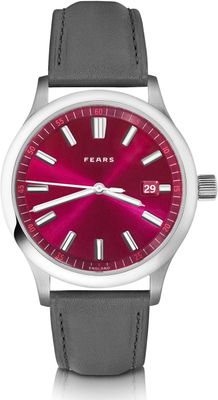 Fears BS139.510.042.074 Redcliff 39.5 Date Cherry Red on Barenia Leather Strap