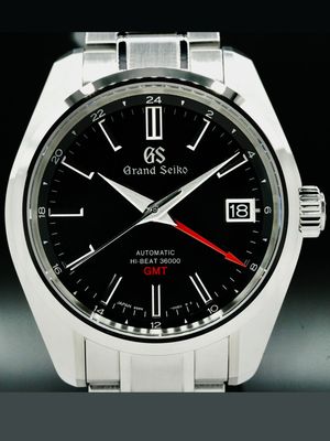 Grand Seiko SBGJ203 Hi-Beat GMT Black Dial